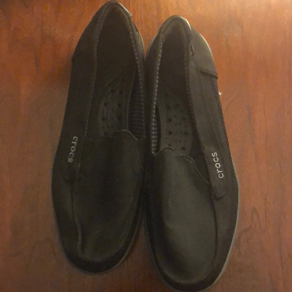 Crocs brown loafers size 9